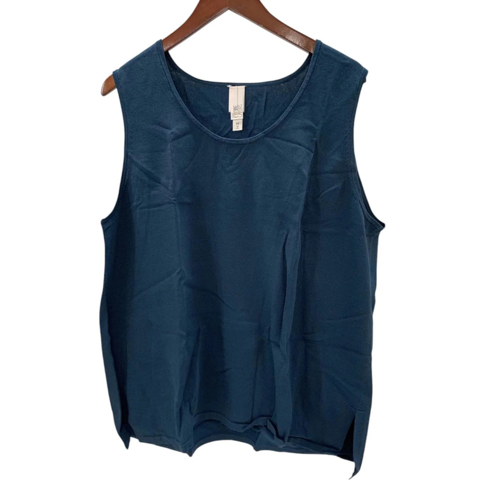 WynneLayers Women's Sweater Knit Tank Teal - Regular